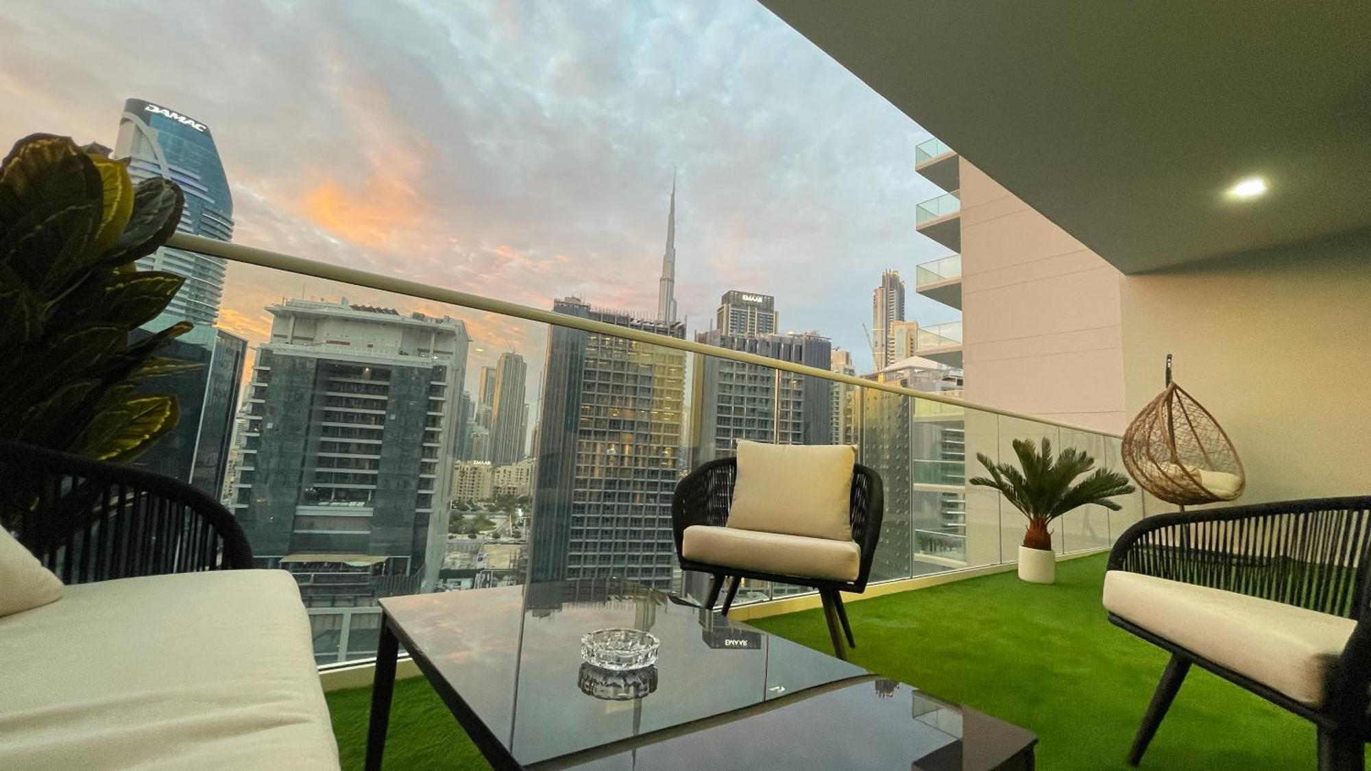Luxury 2 Bedroom With Burj Khalifa View Dubai Exterior foto